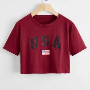💥4th of July💥USA FLAG 🇺🇸 CROP TOP